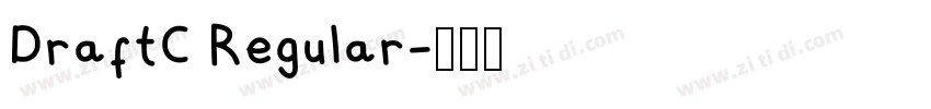 DraftC Regular字体转换 DraftC Regular字体转换